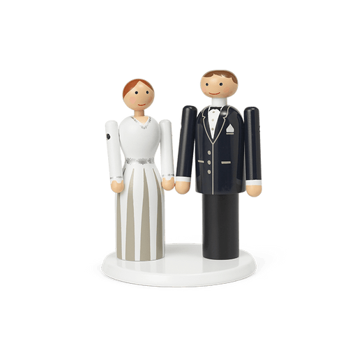 Kay Bojesen Platform for the Mini Bridal Couple, White, view 2
