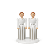 Kay Bojesen Platform for the Mini Bridal Couple, White, view 5