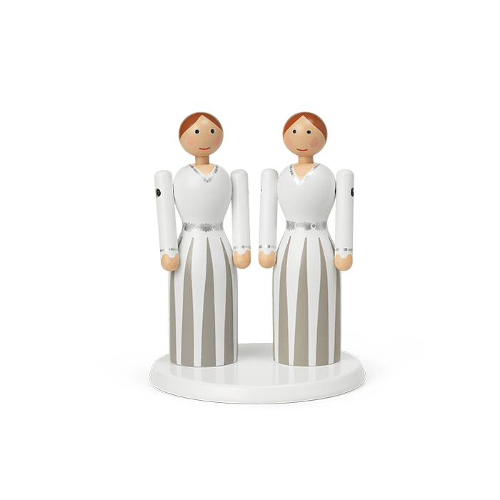 Kay Bojesen Platform for the Mini Bridal Couple, White, view 5