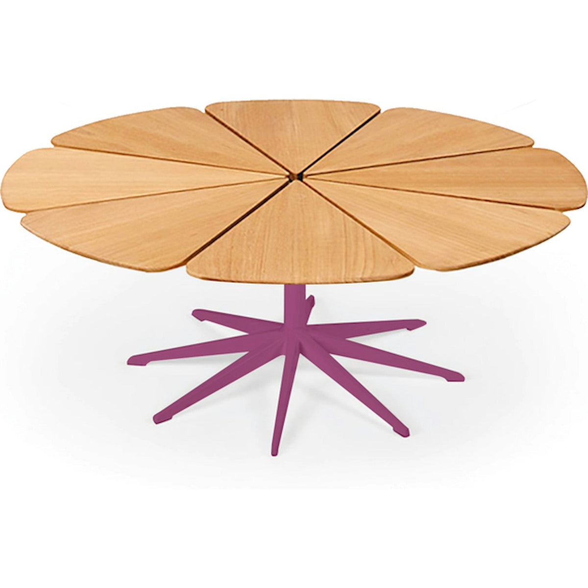 Richard Schultz Petal Coffee Table Coffee Tables Knoll Teak Petal Plum 