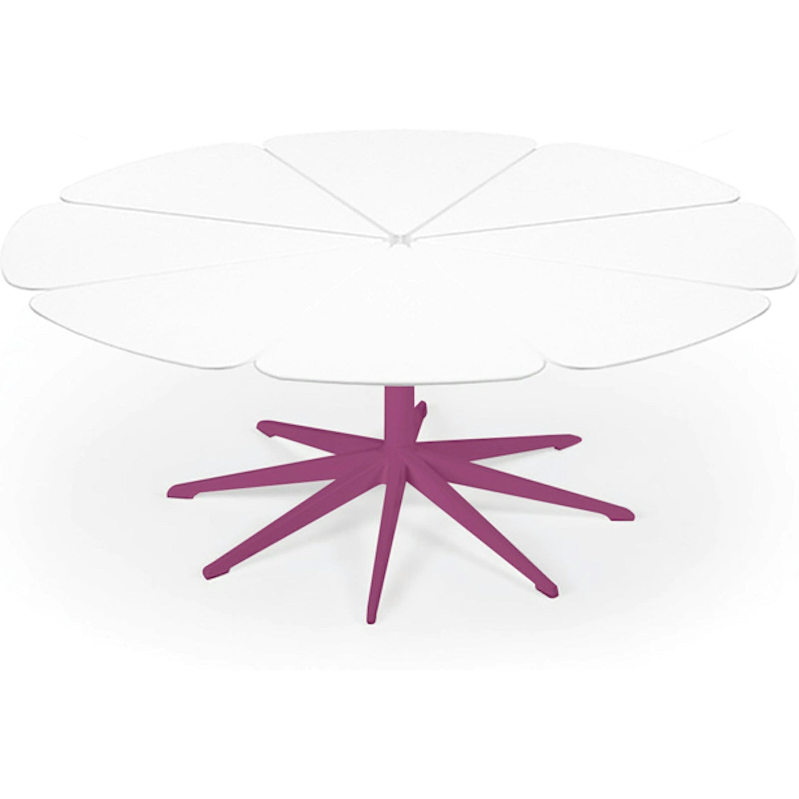 Richard Schultz Petal Coffee Table Coffee Tables Knoll White Petals Plum 