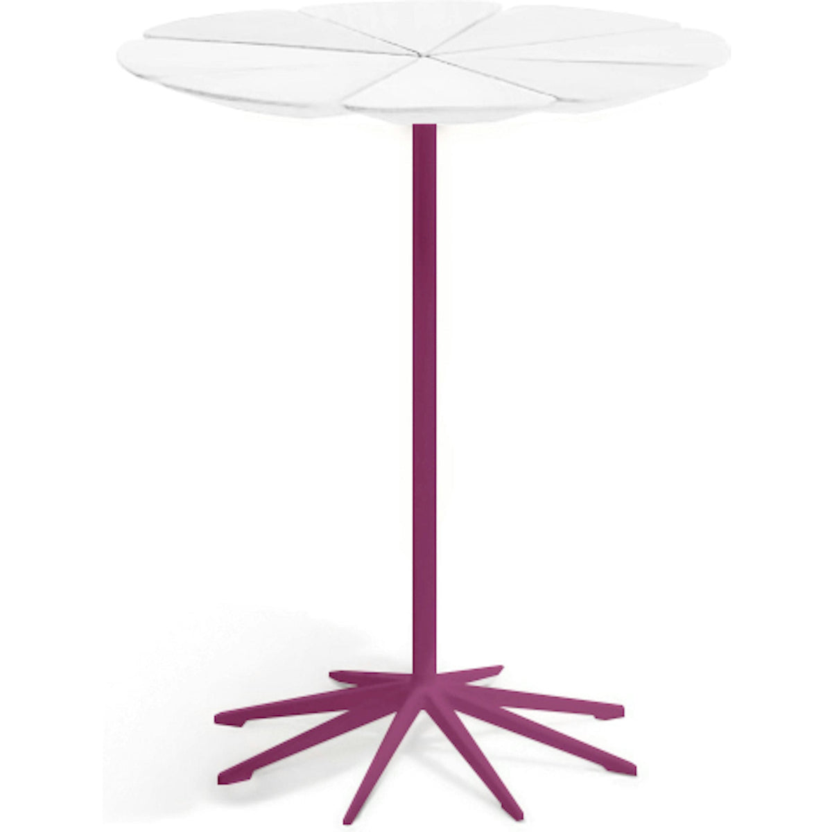 Richard Schultz Petal End Table side/end table Knoll White Petals Plum 