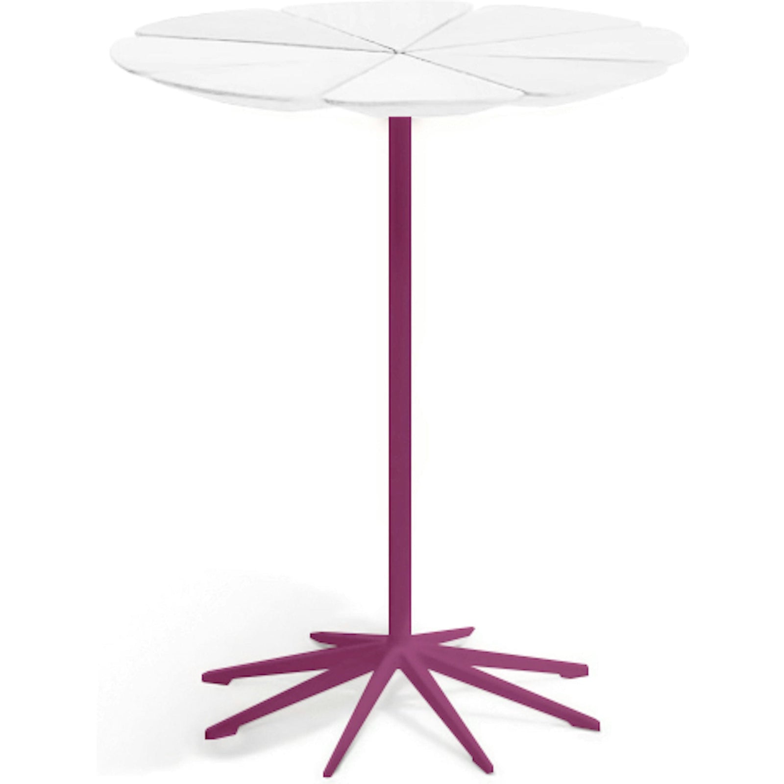 Richard Schultz Petal End Table side/end table Knoll White Petals Plum 