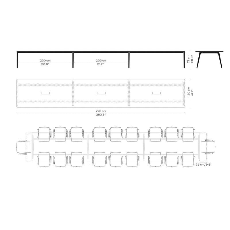 Pluralis KS425 Table Dining Tables Fritz Hansen 