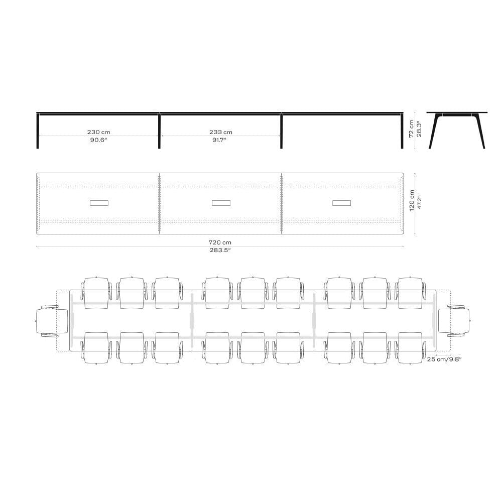 Pluralis KS425 Table Dining Tables Fritz Hansen 