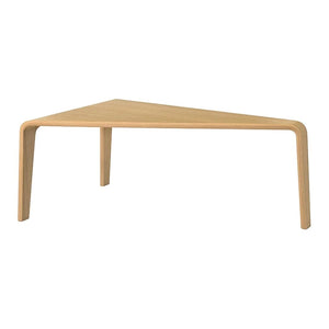 Ply Curved Plywood Low Table side/end table Arper Right-hand low table Natural Oak Finish 
