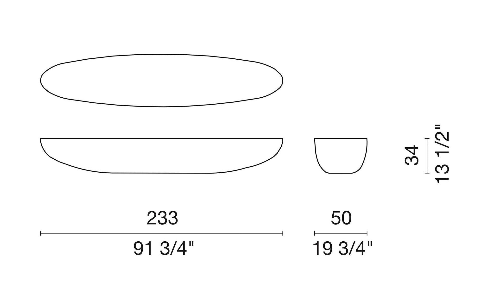 Poh (Patchwork Oval Hemisphere) Tables Cappellini 