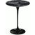 Saarinen Side Table - 16" Round side/end table Knoll Black Portoro marble, Satin finish 