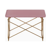 Eames Wire Base Low Table, Herman Miller x HAY side/end table herman miller Powder pink top/Toffee base 