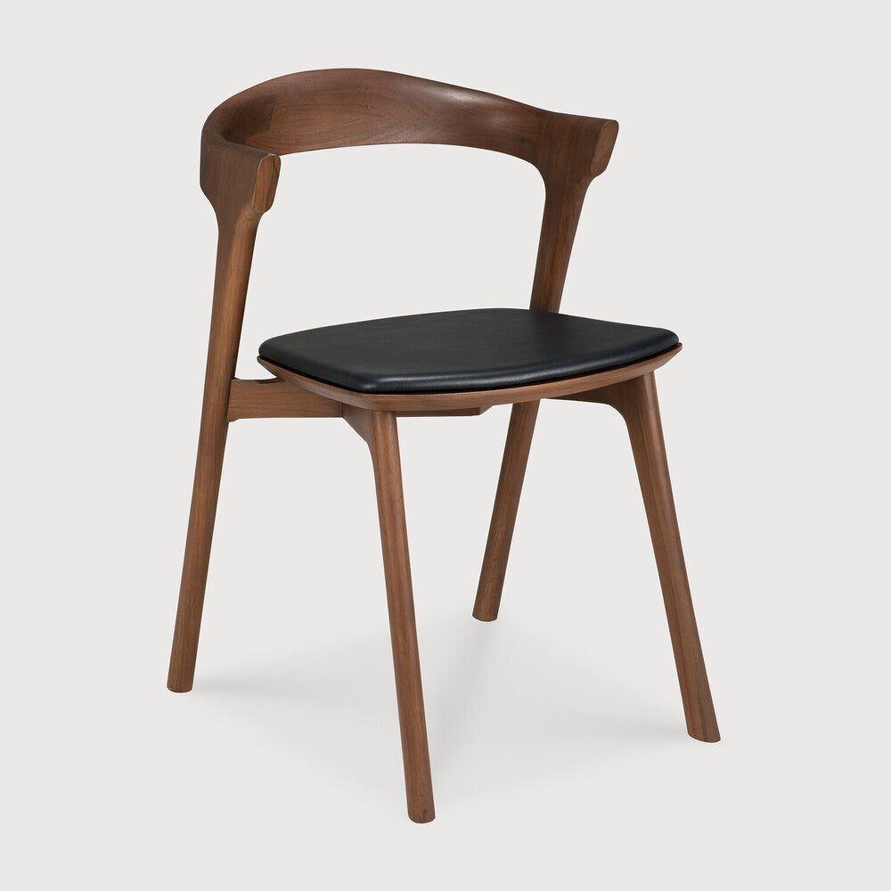 Oak Bok Brown Dining Chair - Upholstered Seat