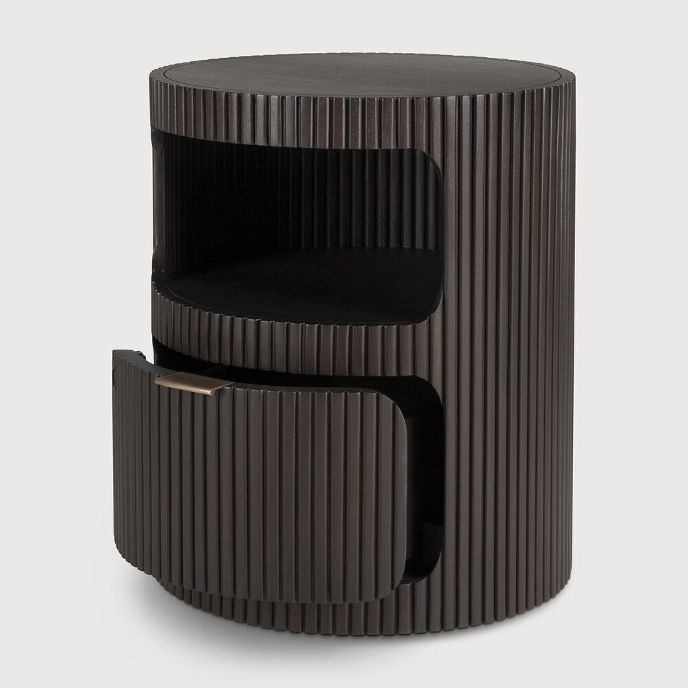 Boomerang drawer unit