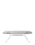 Blast Table Kartell Square Crystal Chrome Grey