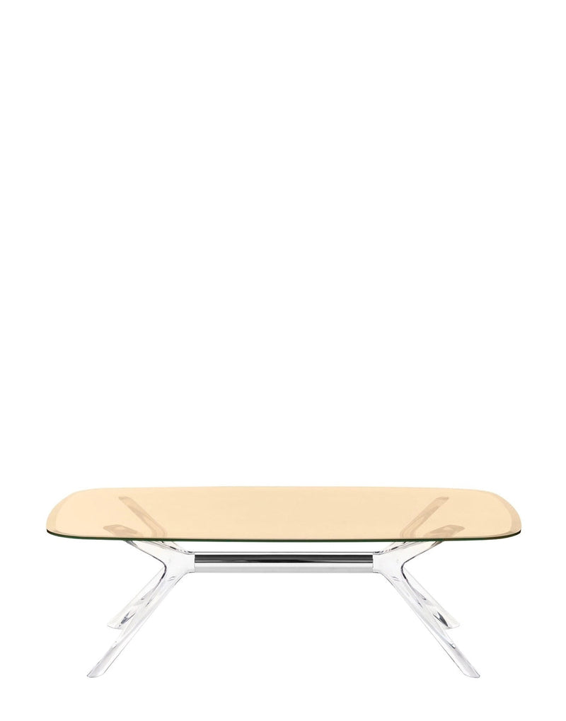 Blast Table Kartell Square Crystal Chrome Bronze