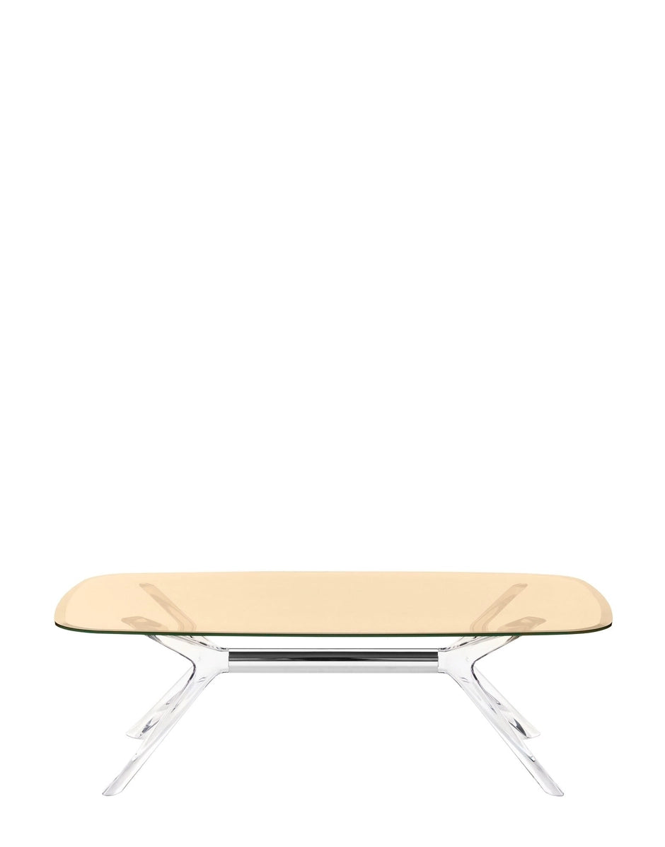 Blast Table Kartell Square Crystal Chrome Bronze