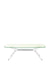 Blast Table Kartell Square Crystal Chrome Green