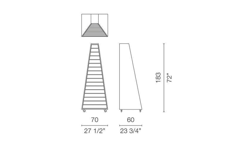 Pyramid Chest Of Drawers Drawer Cappellini 
