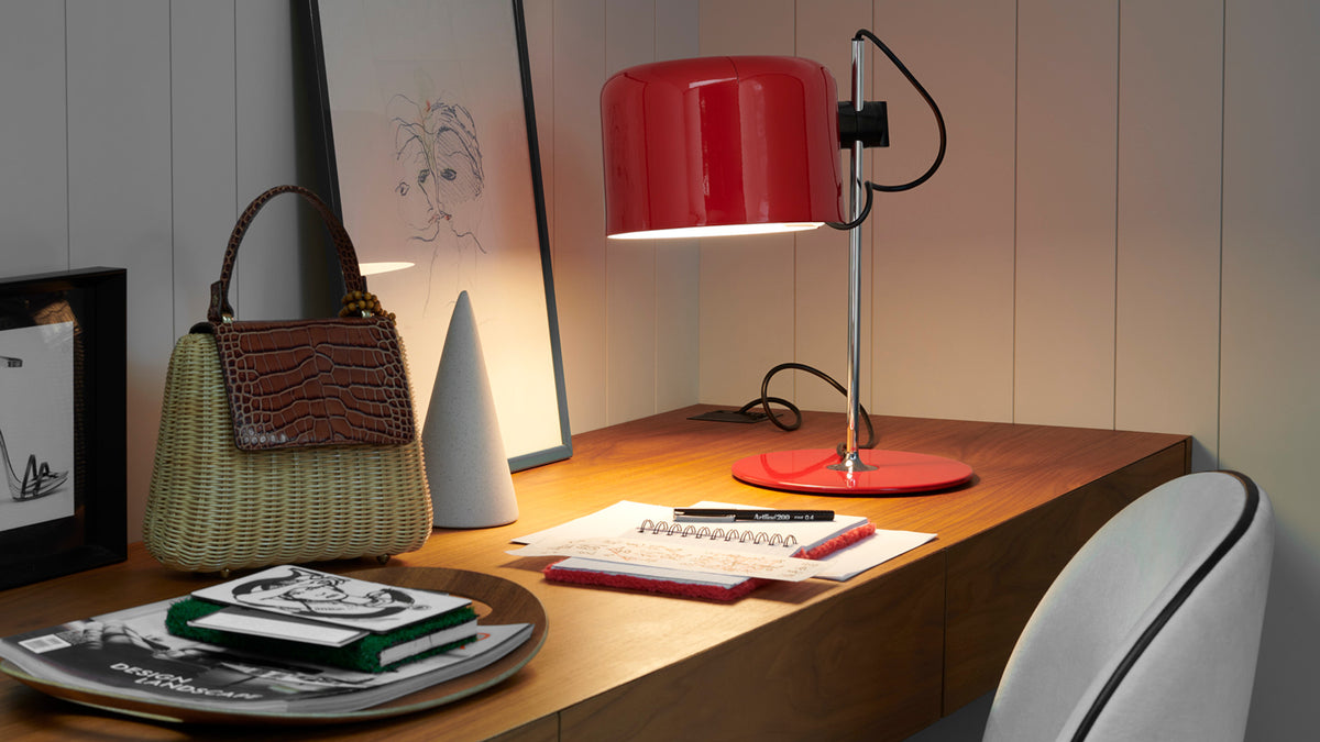 Coupe Table Lamp Table Lamps Oluce Red 