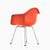 Eames Molded Plastic Upholstered Armchair with 4-Leg Base Side/Dining herman miller 