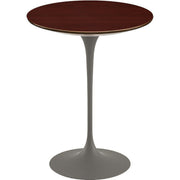 Saarinen Side Table - 16" Round side/end table Knoll Grey Reff Dark Cherry 