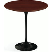 Saarinen Side Table - 20” Round side/end table Knoll Black Reff Dark Cherry 