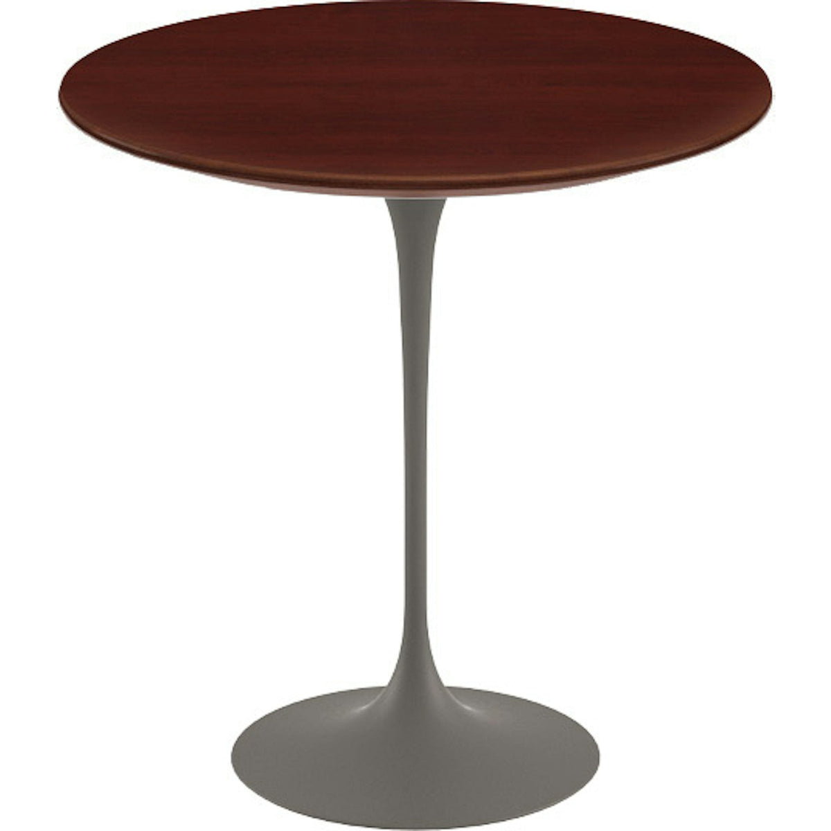 Saarinen Side Table - 20” Round side/end table Knoll Grey Reff Dark Cherry 