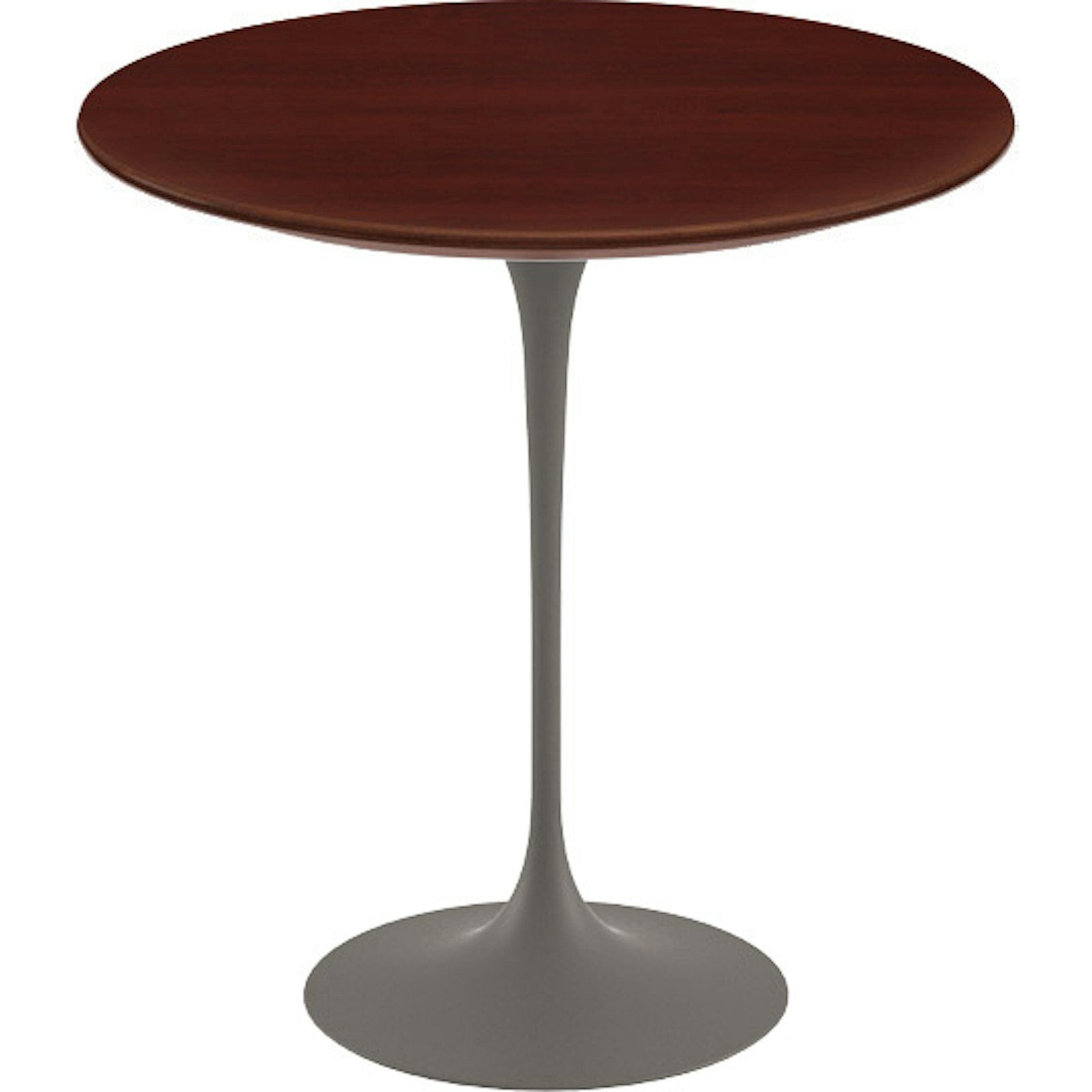 Saarinen Side Table - 20” Round side/end table Knoll Grey Reff Dark Cherry 