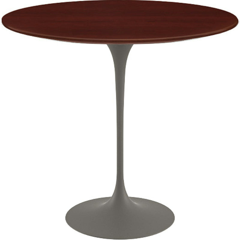 Saarinen Side Table - 22” Oval side/end table Knoll Grey Reff Dark Cherry 