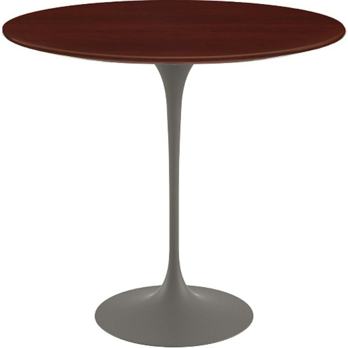 Saarinen Side Table - 22” Oval side/end table Knoll Grey Reff Dark Cherry 