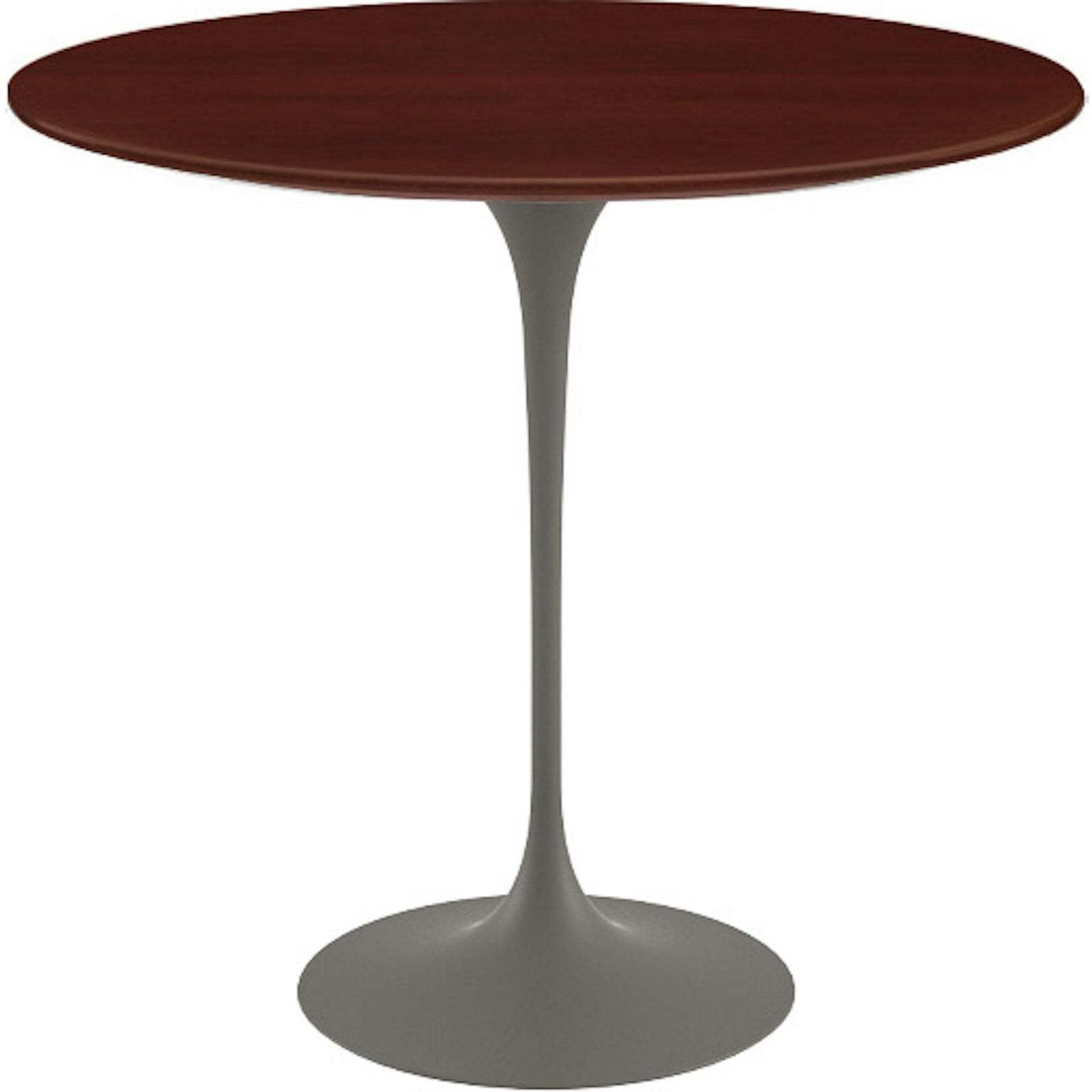Saarinen Side Table - 22” Oval side/end table Knoll Grey Reff Dark Cherry 