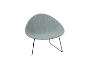 Adell Sled Base Lounge Chair With Fully Upholstered lounge chair Arper 