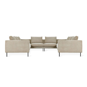 Renfrew U Shaped Sectional Sofa Gus Modern Mersey Caribou 