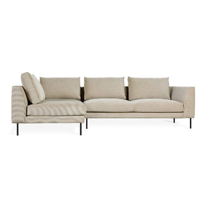 Renfrew Sectional Sofa Gus Modern Merino Mocha Right Facing 