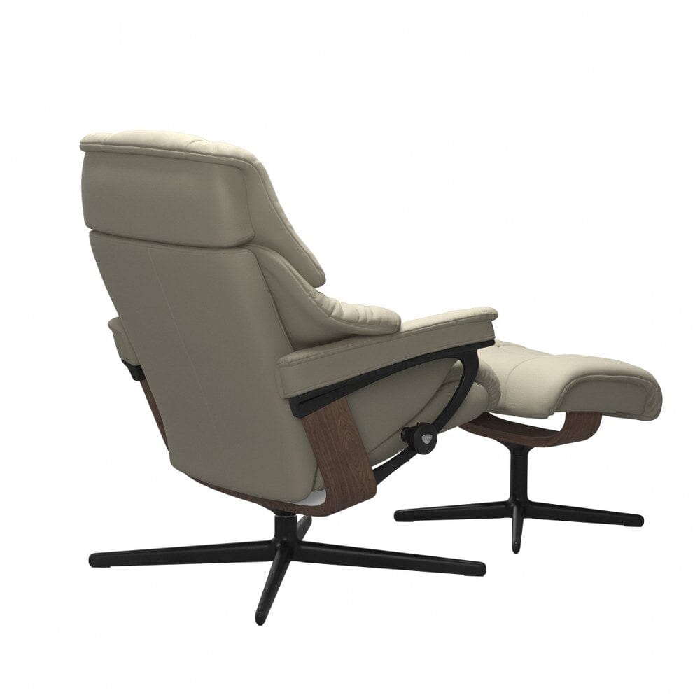 Reno Chair and Ottoman With Cross Base Chairs Stressless 