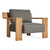 Ridge Outdoor Lounge Chair lounge chair BluDot Toohey Charcoal 