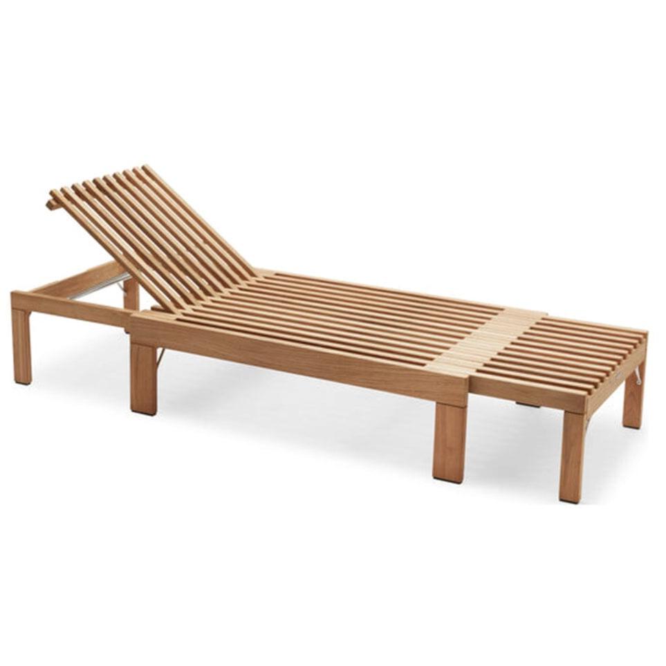 Riviera Sunbed chaise lounge Skagerak by Fritz Hansen Without Cushion 