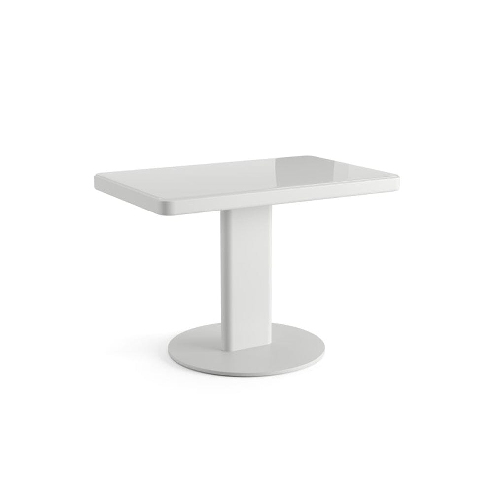 Roopa Rectangular Side Table with Glass Top side/end table Arper Warm Grey 