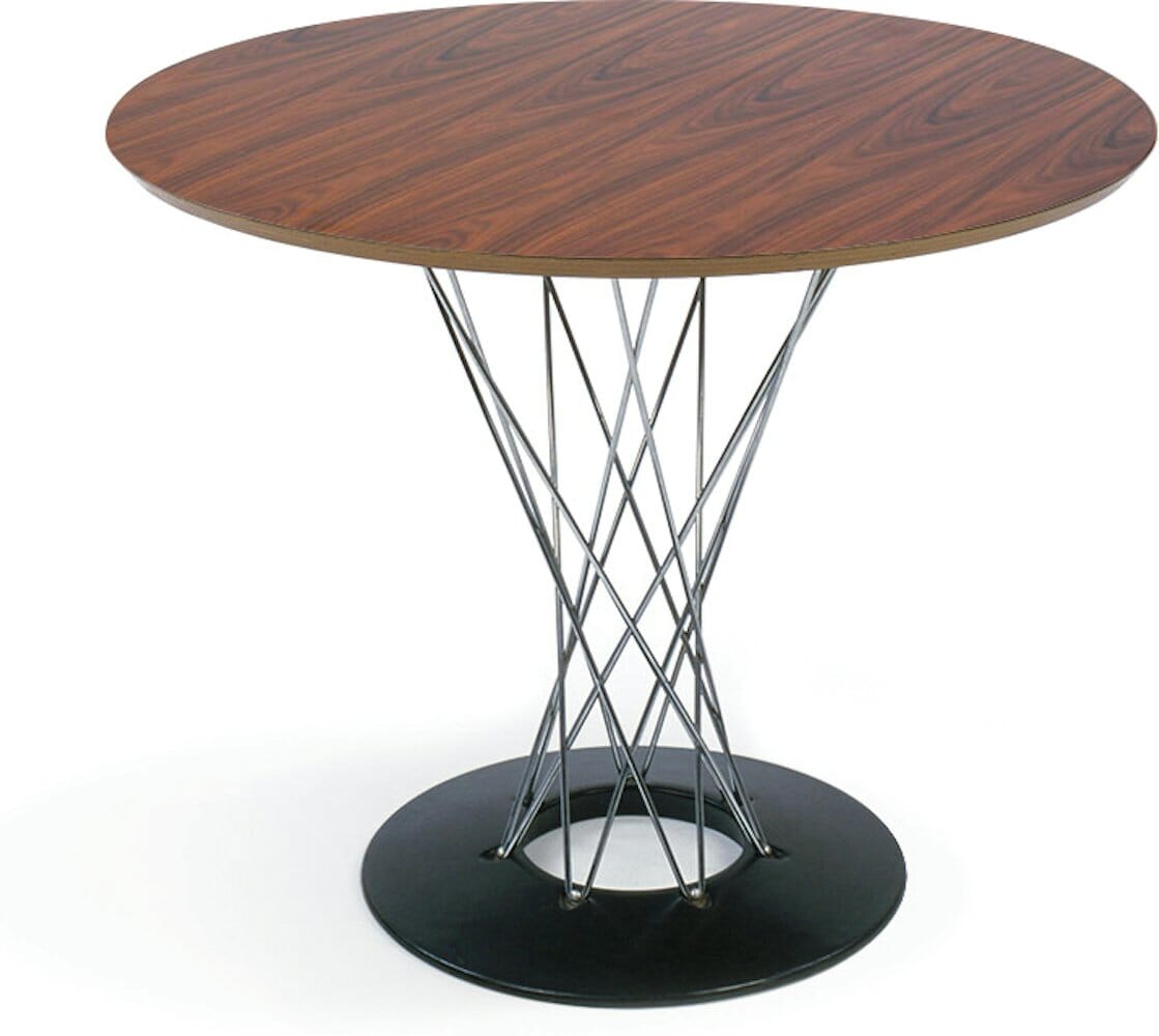 Noguchi Cyclone Dining Table Dining Tables Knoll Rosewood 36&quot; diameter 