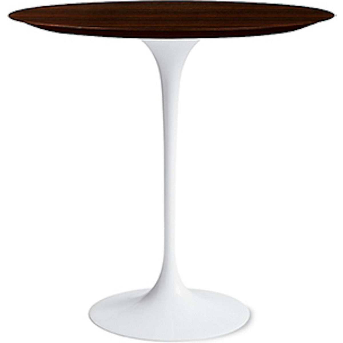 Saarinen Side Table - 20” Round side/end table Knoll White Rosewood 