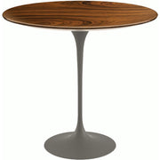 Saarinen Side Table - 22” Oval side/end table Knoll Grey Rosewood 