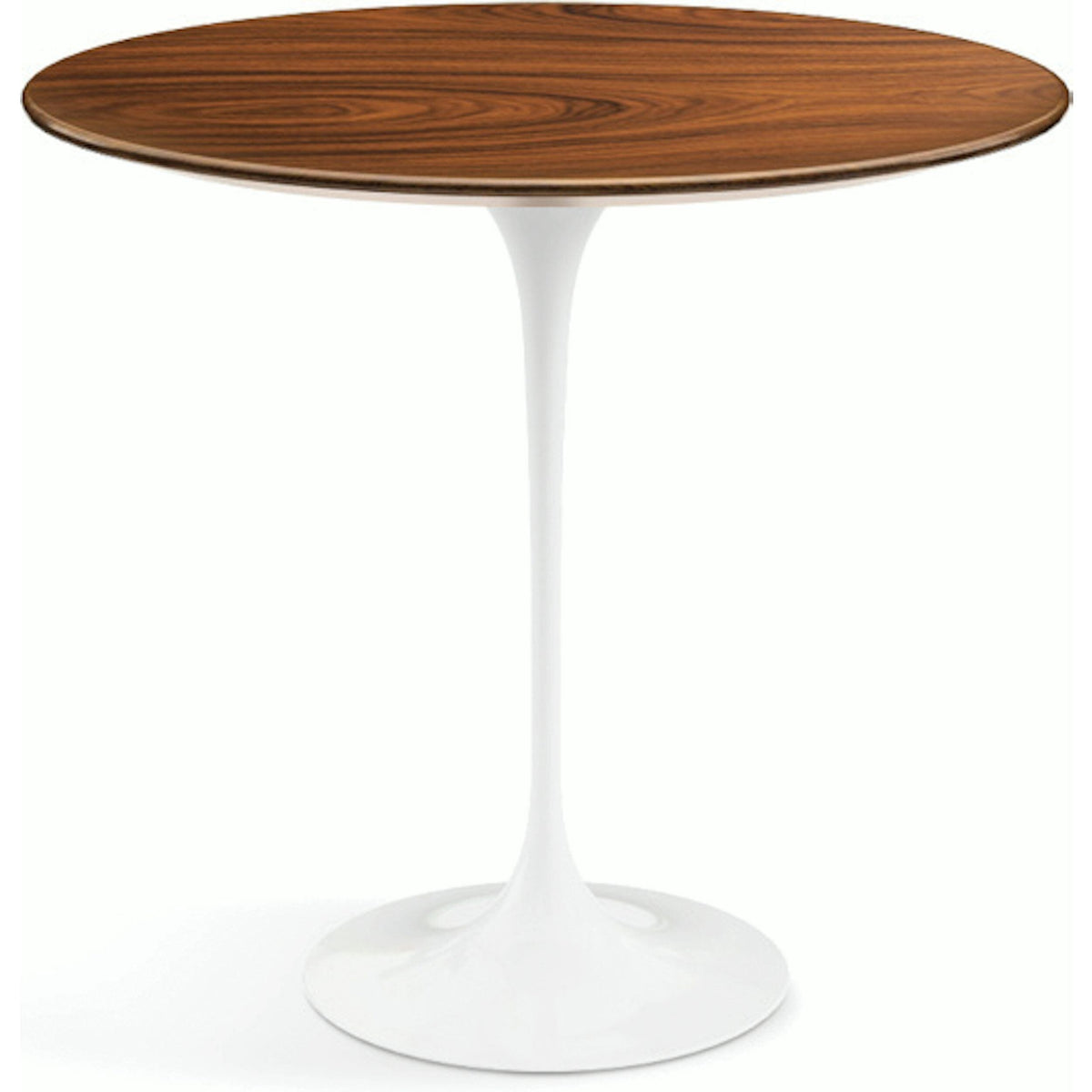 Saarinen Side Table - 22” Oval side/end table Knoll White Rosewood 