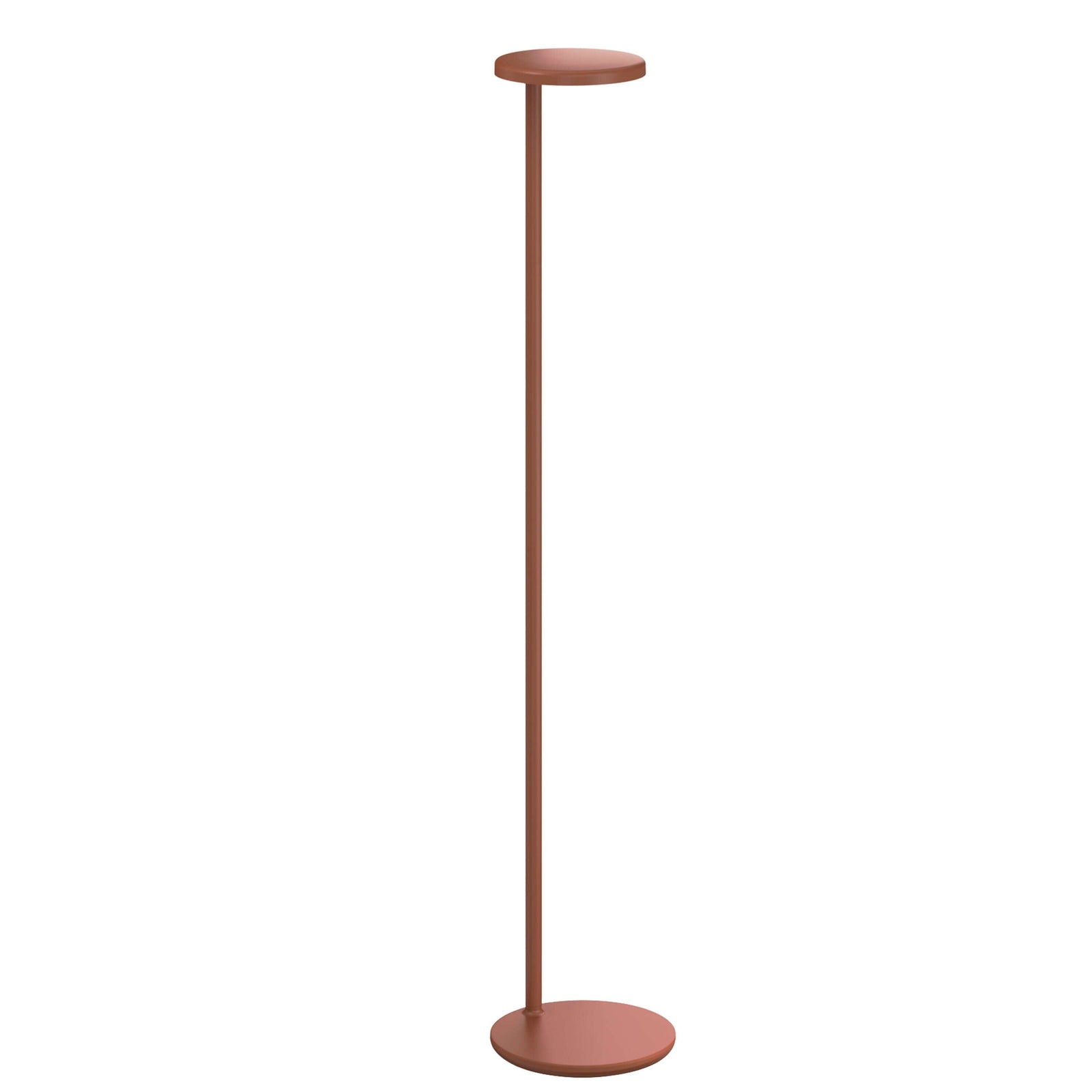 Oblique Floor Lamp Floor Lamps Flos Without USB-C Rust Orange 2700K
