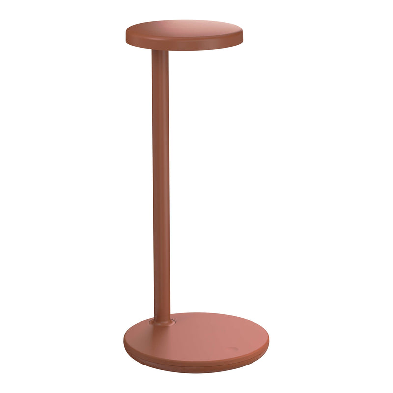 Oblique LED Desk Lamp and Qi with Wireless Charging Base Table Lamps Flos Rust Orange Oblique QI* with Wireless Charging Base 2700K