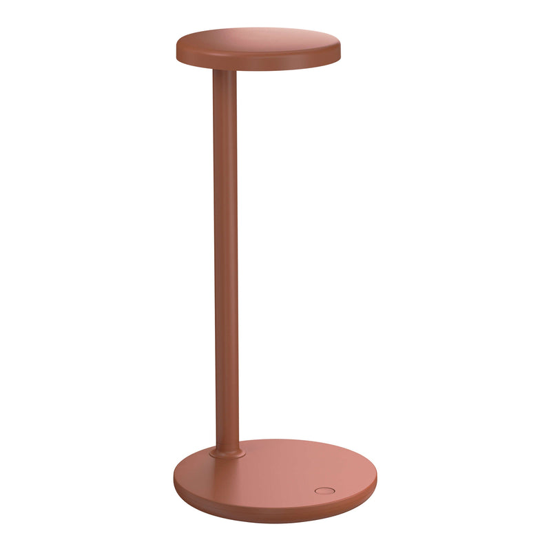 Oblique LED Desk Lamp and Qi with Wireless Charging Base Table Lamps Flos Rust Orange Oblique 2700K
