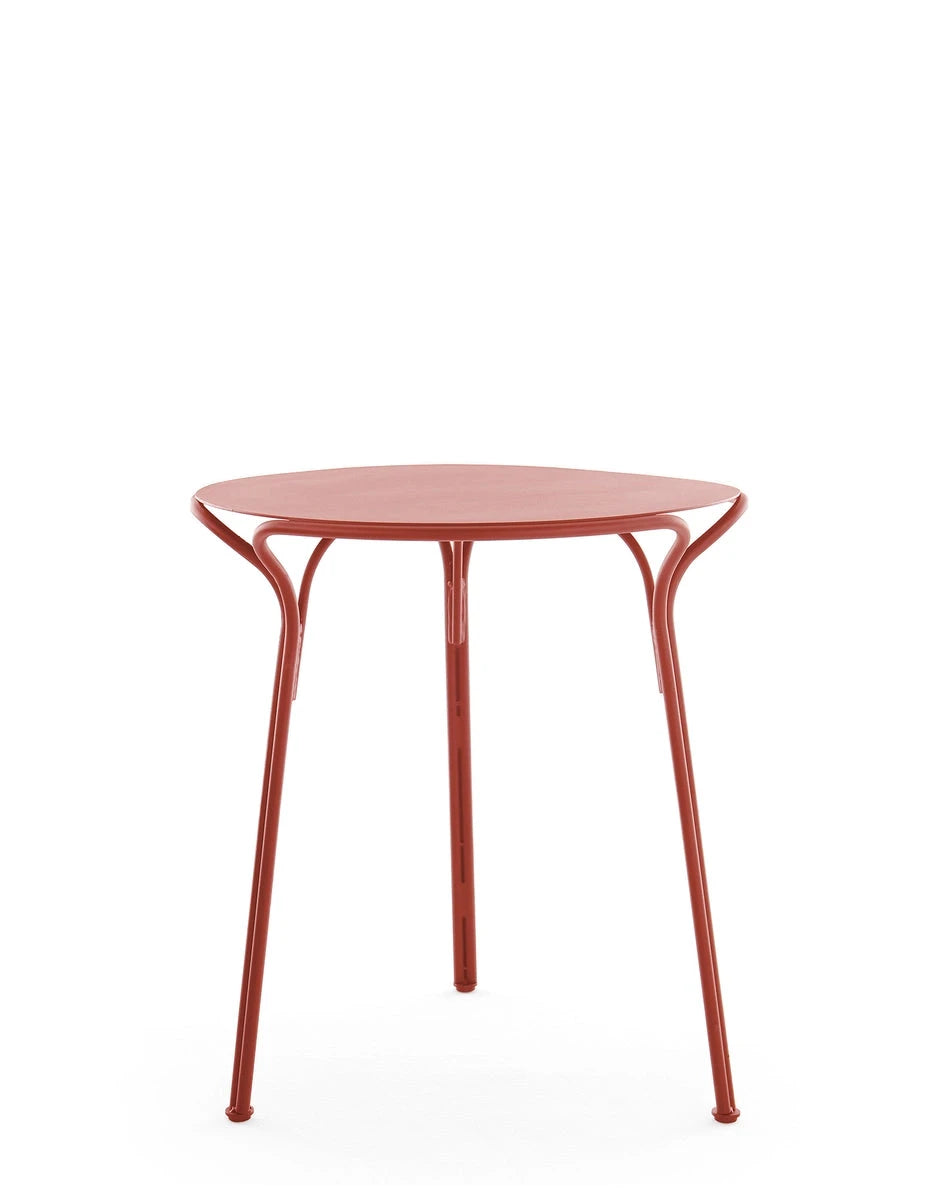 Hiray Dining Table Tables Kartell Rust Round Top 