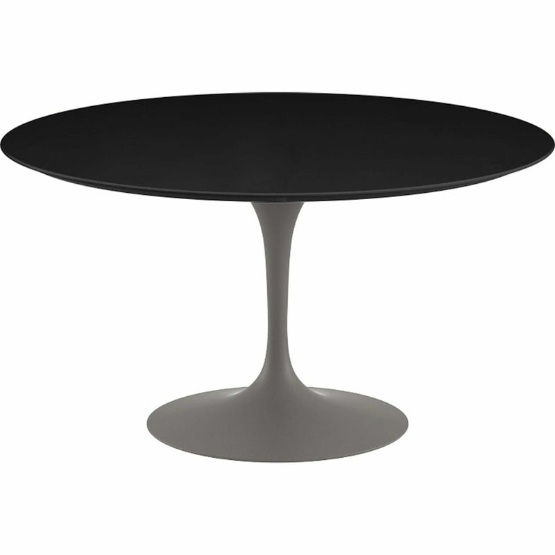 Saarinen 54" Round Dining Table Dining Tables Knoll Grey Black laminate, Satin finish 