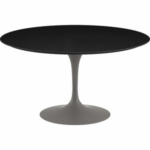 Saarinen 54" Round Dining Table Dining Tables Knoll Grey Black laminate, Satin finish 