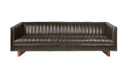 Wallace Sofa Sofa Gus Modern Saddle Black Leather 