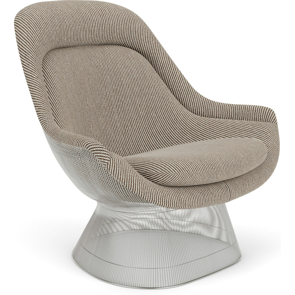 Platner Polished Nickel Easy Chair lounge chair Knoll 