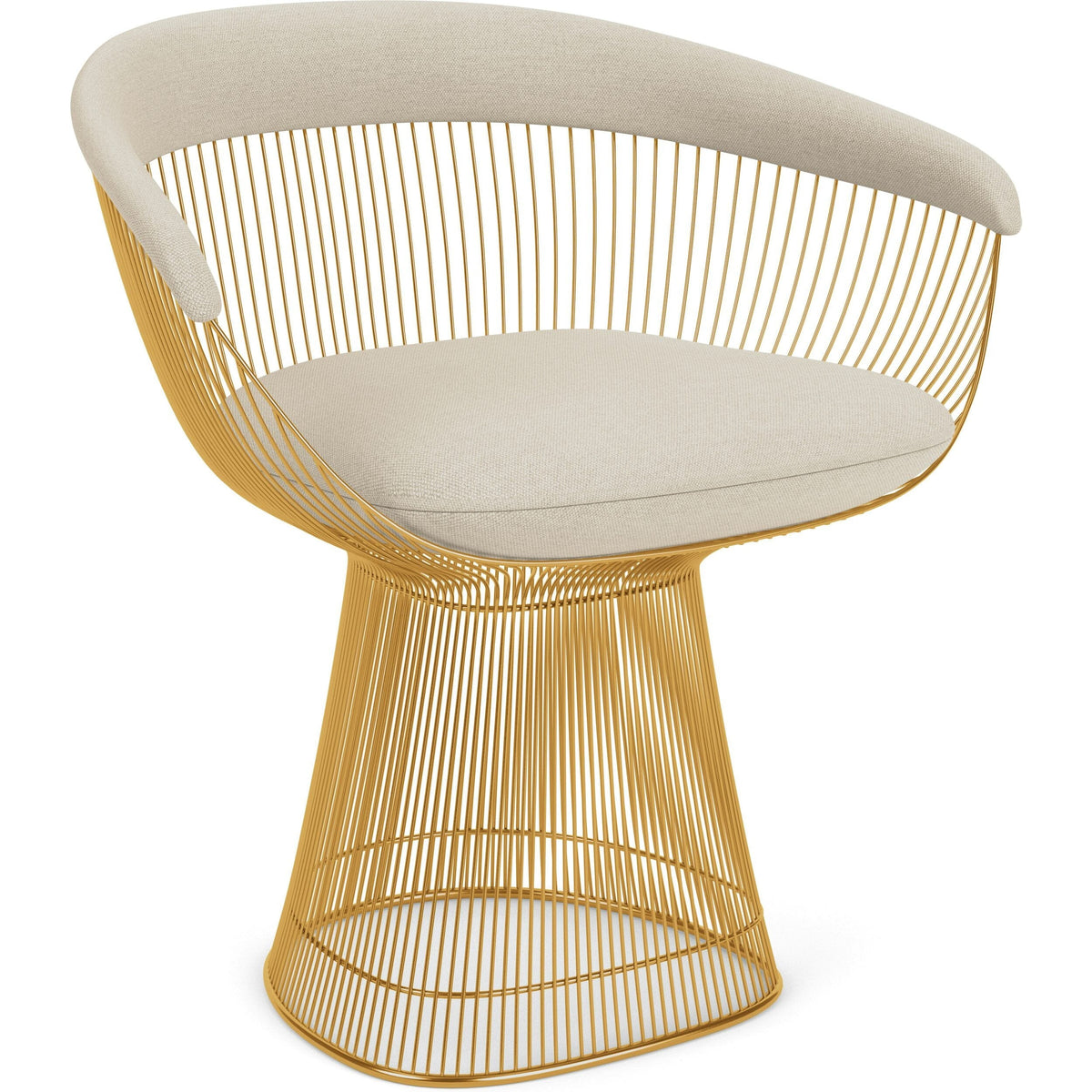 Platner Arm Chair - Gold Side/Dining Knoll 