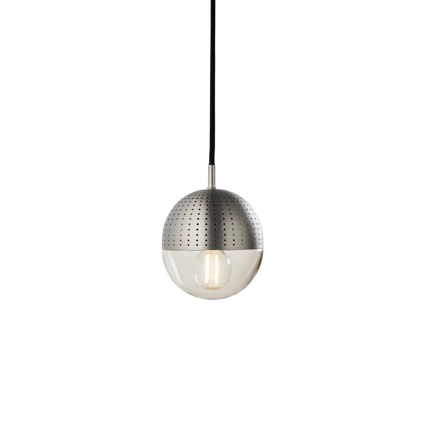 Dot Pendant Light hanging lamps Woud Small - 5.1" Satin Plated 